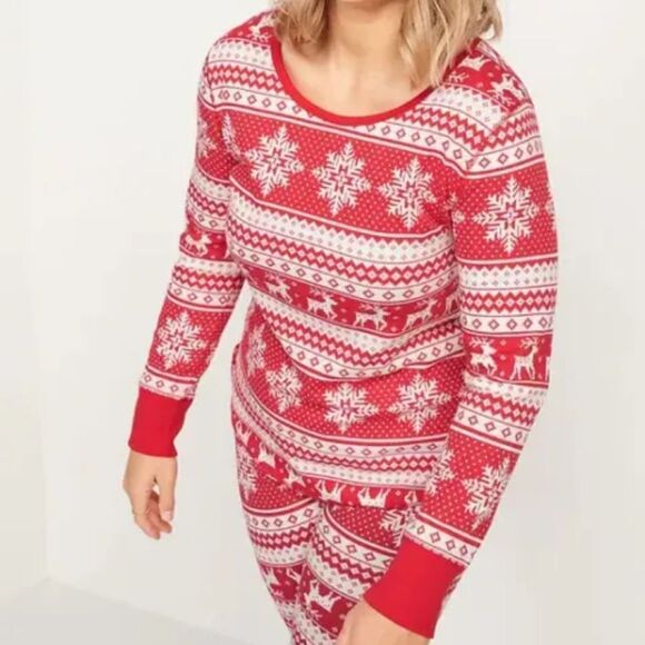 Red Fair Isle Top XXL Tall - Picture 4 of 7